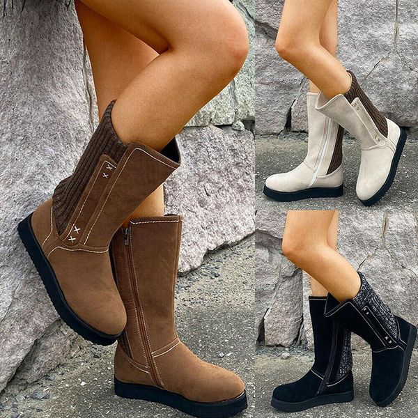 women casual zipper mid-tube fur all-in-one snow boots ladies winter warm flat heels j55, Black
women casual zipper mid-tube fur all-in-one snow boots ladies winter warm flat heels j55, Black