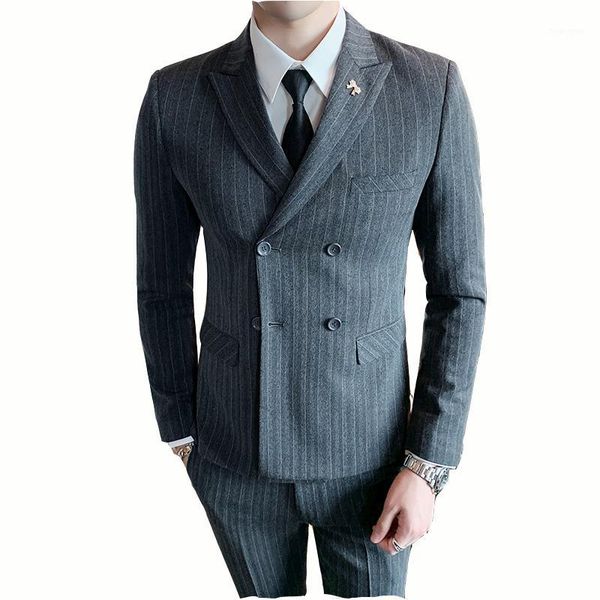 men double breasted suit groomsmen suit fashion wedding for men 2020 mens suits with pants british slim blazer1, White;black
men double breasted suit groomsmen suit fashion wedding for men 2020 mens suits with pants british slim blazer1, White;black