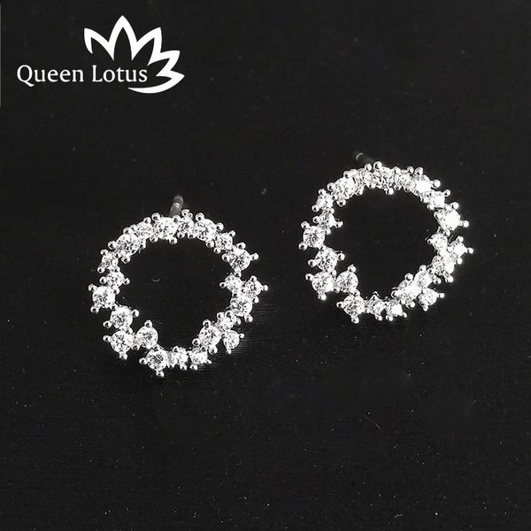 stud queen lotus fashion 925 sterling silver forever simple circular zircon earrings for women authentic original jewelry, Golden;silver
stud queen lotus fashion 925 sterling silver forever simple circular zircon earrings for women authentic original jewelry, Golden;silver