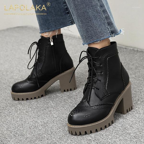 lapolaka new arrivals big size 43 thick high heels ankle boots ladies office boot zipper platform comfortable shoes woman1, Black
lapolaka new arrivals big size 43 thick high heels ankle boots ladies office boot zipper platform comfortable shoes woman1, Black