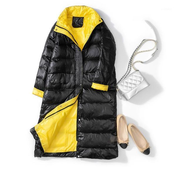 new 2020 women ultra light white duck down jacket autumn winter zipper loose long coat female causal warm duck down puffer pakra1, Black
new 2020 women ultra light white duck down jacket autumn winter zipper loose long coat female causal warm duck down puffer pakra1, Black