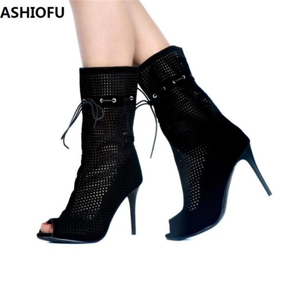 ashiofu handmade new womens high heel pumps peep-toe breathable dress shoes shoelace party fashion evening court shoes, Black
ashiofu handmade new womens high heel pumps peep-toe breathable dress shoes shoelace party fashion evening court shoes, Black