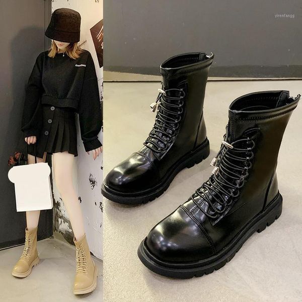 brand women's shoes white ankle boots round toe boots-women zipper fashion low autumn med rubber 2020 rock ladies lolita rome1, Black
brand women's shoes white ankle boots round toe boots-women zipper fashion low autumn med rubber 2020 rock ladies lolita rome1, Black