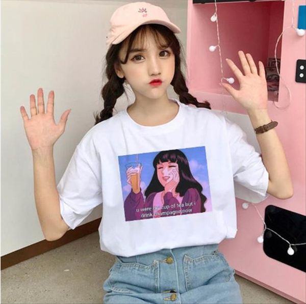 u were моя чашка чая но пить шампанское теперь tee женщины graphic tumblr tshirt летняя мода grunge эстетические рубашка outifts, White
u were моя чашка чая но пить шампанское теперь tee женщины graphic tumblr tshirt летняя мода grunge эстетические рубашка outifts, White