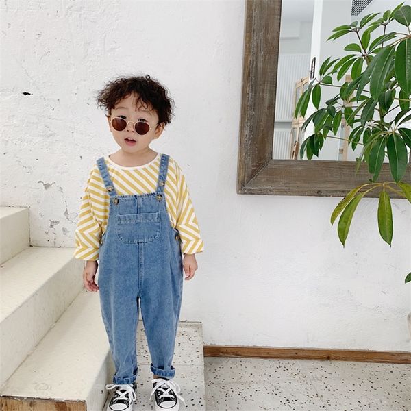 spring autumn 2020 boys girls fashion denim overalls children all-match 2 colors all-match loose bib pants y200704, Blue
spring autumn 2020 boys girls fashion denim overalls children all-match 2 colors all-match loose bib pants y200704, Blue