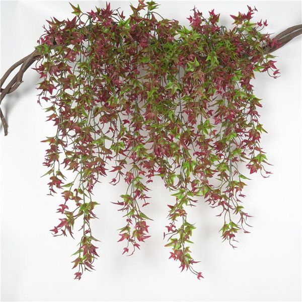 5 forks artificial plants vine simulation green/red plant decoration fake sweet potato leaves rattan hanging home wall decor1
5 forks artificial plants vine simulation green/red plant decoration fake sweet potato leaves rattan hanging home wall decor1