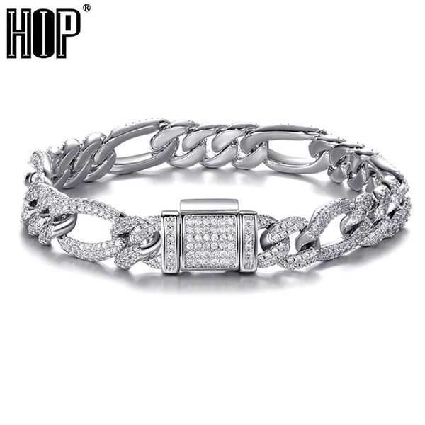 link, chain hip hop 10mm iced out box buckle figaro cuban copper setting + cubic zirconia stones bracelet for men women jewelry, Black
link, chain hip hop 10mm iced out box buckle figaro cuban copper setting + cubic zirconia stones bracelet for men women jewelry, Black