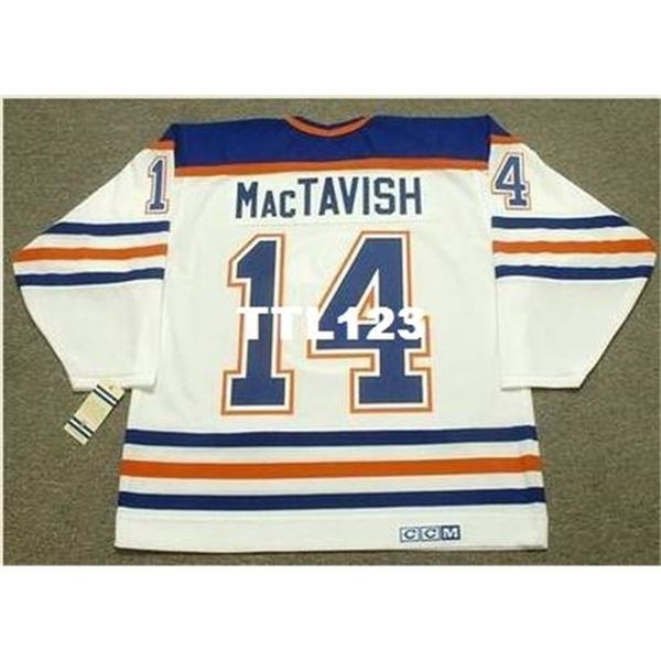 121 #14 craig mactavish edmonton oilers 1987 ccm vintage home hockey jersey or custom any name or number retro jersey, Black
121 #14 craig mactavish edmonton oilers 1987 ccm vintage home hockey jersey or custom any name or number retro jersey, Black