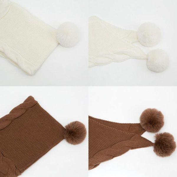 women winter 2 in 1 hooded hat scarf cute pompom knitted shawl wrap earflap cap 270d, Blue;gray
women winter 2 in 1 hooded hat scarf cute pompom knitted shawl wrap earflap cap 270d, Blue;gray