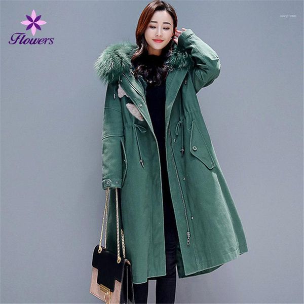 flowers new winter jacket women clothes plus size cotton long coat korean large fur collar thick warm parka overcoat female1, Black
flowers new winter jacket women clothes plus size cotton long coat korean large fur collar thick warm parka overcoat female1, Black