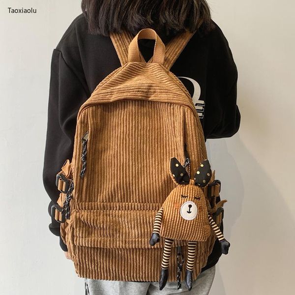 dcimor new multi-pocket corduroy women backpack female solid color cute student schoolbag for teen girl lapbackpack book bag
dcimor new multi-pocket corduroy women backpack female solid color cute student schoolbag for teen girl lapbackpack book bag