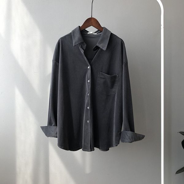 2021 new women autumn corduroy turn down collar pure color womens and blouses shirt blusas roupa feminina 01xl, White
2021 new women autumn corduroy turn down collar pure color womens and blouses shirt blusas roupa feminina 01xl, White