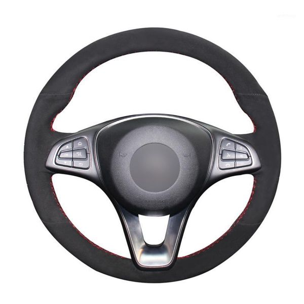 hand sew black suede car steering wheel cover for c180 c200 c260 c300 b200 e200 e300 cls260 cls300 glc260 glc31
hand sew black suede car steering wheel cover for c180 c200 c260 c300 b200 e200 e300 cls260 cls300 glc260 glc31