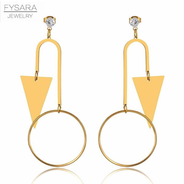 fysara unique desgin big round circle arrows earrings for women stainless steel jewelry long drop earrings gold bijou lover gift sqccaf, Golden;silver
fysara unique desgin big round circle arrows earrings for women stainless steel jewelry long drop earrings gold bijou lover gift sqccaf, Golden;silver