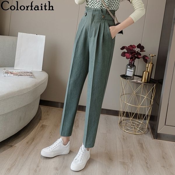 colorfaith autumn winter women pants high waist casual pockets wild fashionable fold office lady suit female trousers p7231 201111, Black;white
colorfaith autumn winter women pants high waist casual pockets wild fashionable fold office lady suit female trousers p7231 201111, Black;white