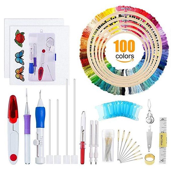 sewing notions & tools embroidery pen set, magic patterns punch needle kit craft tool for diy cross stitch kits and knitting, Black
sewing notions & tools embroidery pen set, magic patterns punch needle kit craft tool for diy cross stitch kits and knitting, Black