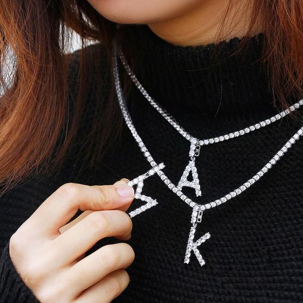 pendant necklaces gold plated stainless steel initial letter necklace chain crystal diy name, Silver
pendant necklaces gold plated stainless steel initial letter necklace chain crystal diy name, Silver