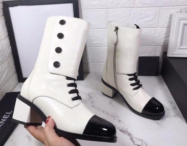 autumn winter new british fashion style all match round toe metal buckle leather boots mid-tube boots thick heel mid-heel boots women, Black
autumn winter new british fashion style all match round toe metal buckle leather boots mid-tube boots thick heel mid-heel boots women, Black