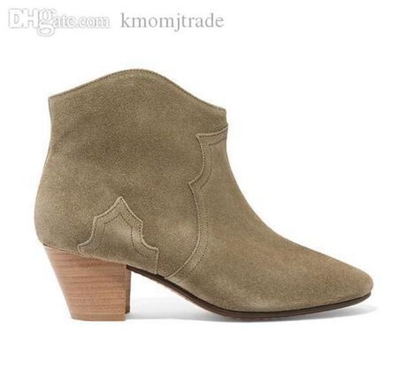new isabel the dicker suede ankle boots genuine leather fashion new pop marant paris western-inspired runways dicker booties shoes, Black
new isabel the dicker suede ankle boots genuine leather fashion new pop marant paris western-inspired runways dicker booties shoes, Black