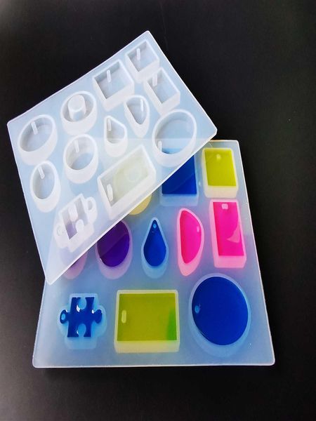 qiaoqiao diy 12 дизайн силиконовые формы ожерелье подвеска смола ювелирные изделия изготовления пресс-формы diy рука ремесло смолы формы для, Black 
qiaoqiao diy 12 дизайн силиконовые формы ожерелье подвеска смола ювелирные изделия изготовления пресс-формы diy рука ремесло смолы формы для, Black