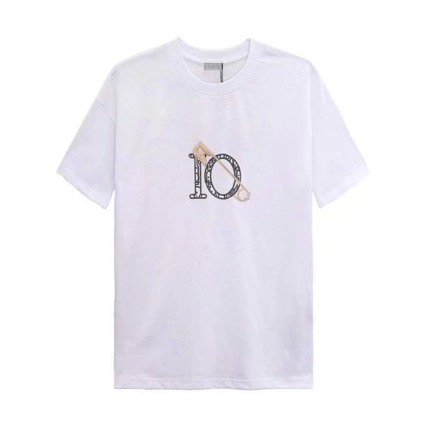 2022 womens designer summer new high-end cotton printed short-sleeved round neck letter t-shirt tee, White;black
2022 womens designer summer new high-end cotton printed short-sleeved round neck letter t-shirt tee, White;black