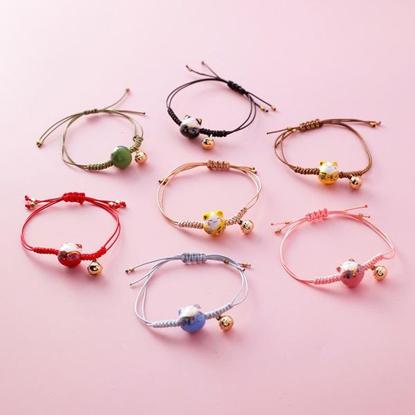 weaving bracelet for women men fashion kitten pendant wrist accessories decor ornament tc21, Golden;silver
weaving bracelet for women men fashion kitten pendant wrist accessories decor ornament tc21, Golden;silver