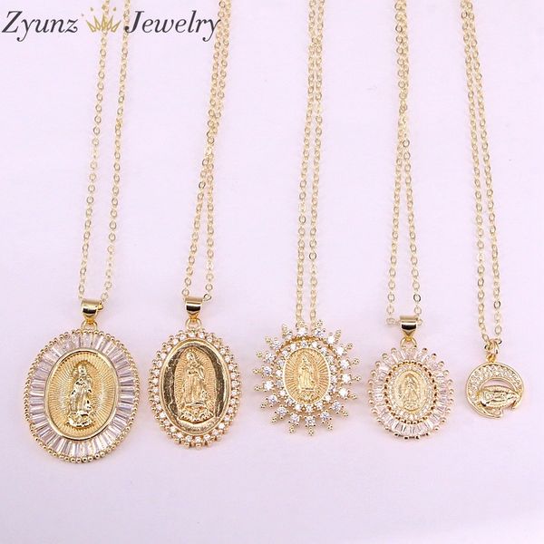 5pcs, gold color jesus / mary of virgin design pendant necklace 0927, Silver
5pcs, gold color jesus / mary of virgin design pendant necklace 0927, Silver