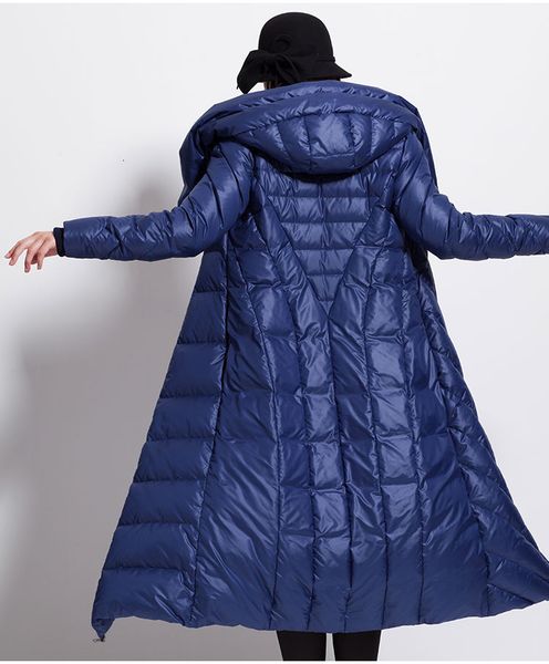 womens winter down coat waterproof long thick large size hat black dark blue female jackets 201103
womens winter down coat waterproof long thick large size hat black dark blue female jackets 201103