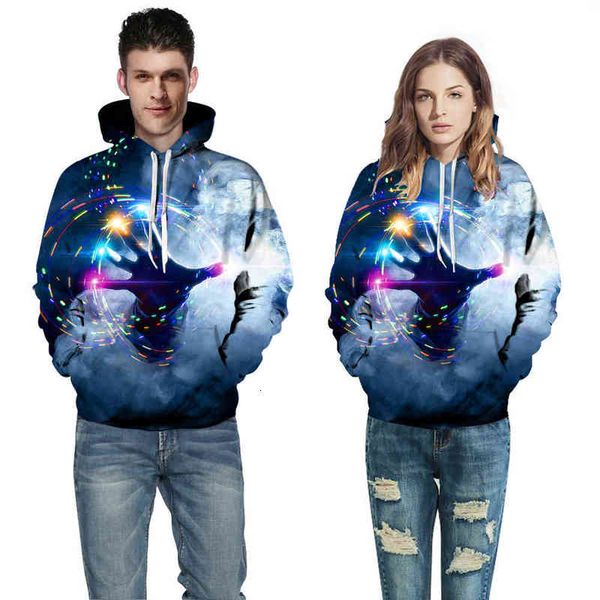 men's nnd women's sweatshirts street trendsetter casual women's 3d digital printing pullover hooded loose couple's sweat, Black
men's nnd women's sweatshirts street trendsetter casual women's 3d digital printing pullover hooded loose couple's sweat, Black