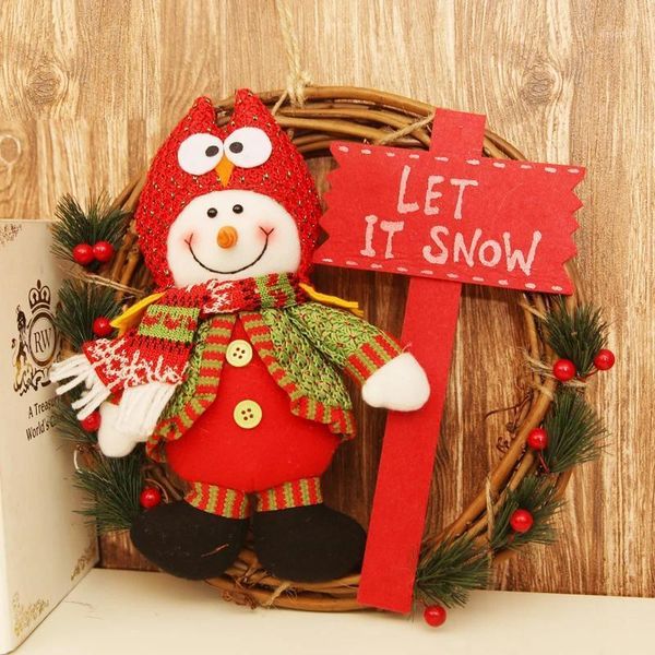 christmas garland santa claus snowman wreath wall hanging door decorations merry christmas decor for home1
christmas garland santa claus snowman wreath wall hanging door decorations merry christmas decor for home1