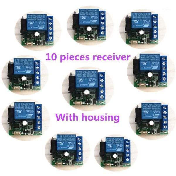 remote controlers 10 pieces of 433mhz wireless control switch dc 12v 10a 1ch relay for garage doors, lights, curtains. alarm system.1
remote controlers 10 pieces of 433mhz wireless control switch dc 12v 10a 1ch relay for garage doors, lights, curtains. alarm system.1