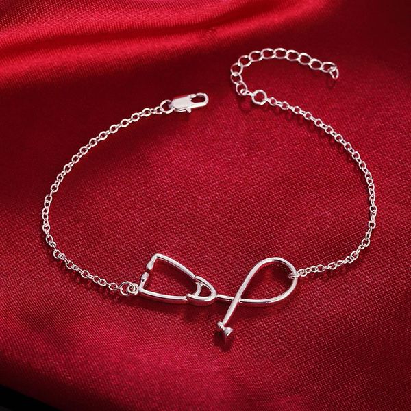 new arrive beautiful silver bracelet doctor stethoscope lady chain fashion wedding cute lady nice women bracelet jewelry lh018 h sqckuk, Black
new arrive beautiful silver bracelet doctor stethoscope lady chain fashion wedding cute lady nice women bracelet jewelry lh018 h sqckuk, Black