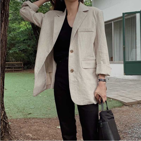 women's suits & blazers qooth women solid blazer korean ins retro lapel slim back split button all-match loose thin suit cropped jacket, White;black
women's suits & blazers qooth women solid blazer korean ins retro lapel slim back split button all-match loose thin suit cropped jacket, White;black