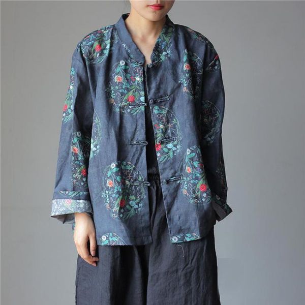 johnature new floral print fashion all-match women cardigan shirt 2019 autumn simple vintage cotton linen 4 color female shirts t200321, White
johnature new floral print fashion all-match women cardigan shirt 2019 autumn simple vintage cotton linen 4 color female shirts t200321, White