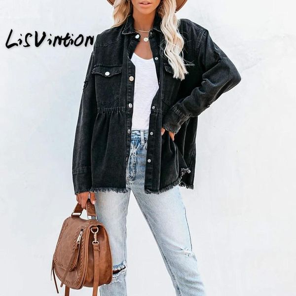 women's jackets spring women denim blouses coat turn-down collar button design shirt style 1, Black;brown
women's jackets spring women denim blouses coat turn-down collar button design shirt style 1, Black;brown