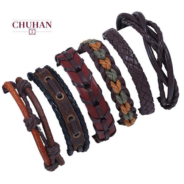 chuhan vintage brown punk unisex ручная braid браслеты для мужчин моды кожаного браслета наборов браслетов многослойной wide c217 ювелирных, Golden;silver
chuhan vintage brown punk unisex ручная braid браслеты для мужчин моды кожаного браслета наборов браслетов многослойной wide c217 ювелирных, Golden;silver