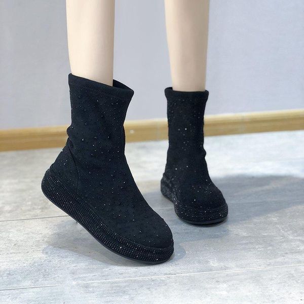 mid calf boots platform women shoes shiny crystal boots women shoes winter chunky suede black botas mujer 2020
mid calf boots platform women shoes shiny crystal boots women shoes winter chunky suede black botas mujer 2020