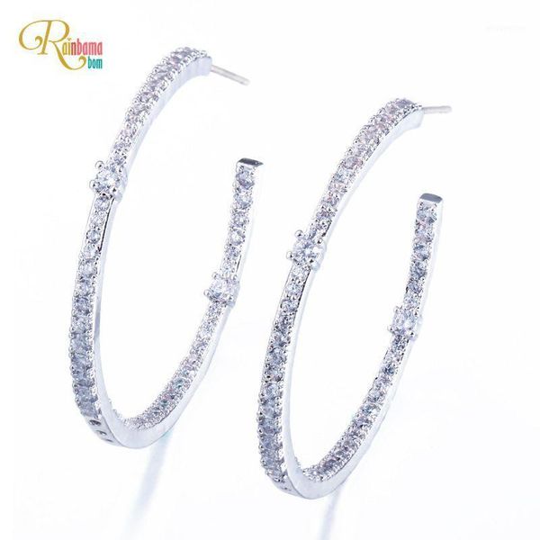 rainbamabom fashion 925 solid sterling silver created moissanite diamonds gemstone wedding engagement fine jewelry hoop earrings1, Golden;silver
rainbamabom fashion 925 solid sterling silver created moissanite diamonds gemstone wedding engagement fine jewelry hoop earrings1, Golden;silver