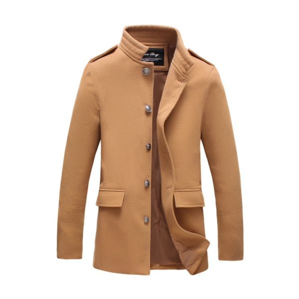 new winter men's business gentleman single breasted stand collar slim fashion personality windbreaker coat, Tan;black
new winter men's business gentleman single breasted stand collar slim fashion personality windbreaker coat, Tan;black