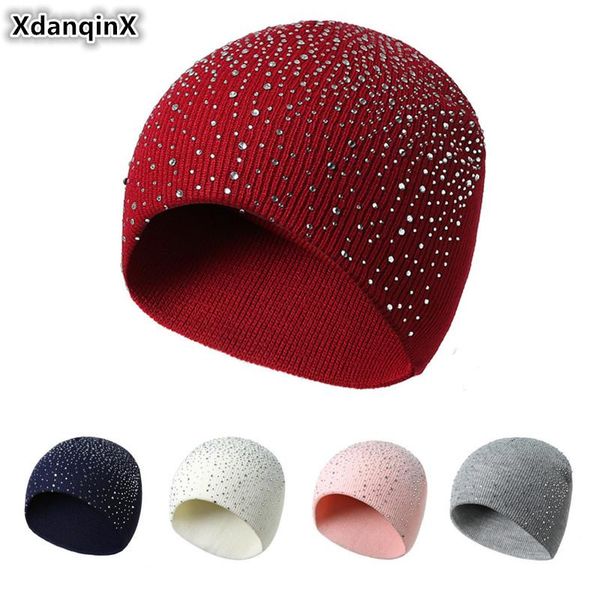 beanie/skull caps xdanqinx autumn winter women's hat rhinestone headwear decoration warm beanie hats style fashion knitted wool cap for, Blue;gray
beanie/skull caps xdanqinx autumn winter women's hat rhinestone headwear decoration warm beanie hats style fashion knitted wool cap for, Blue;gray