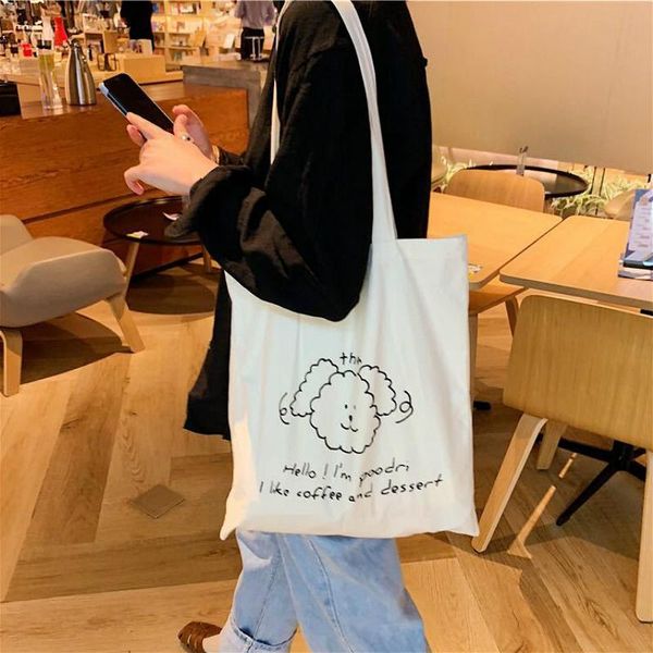 cute dog ladies canvas shoulder bag thin cotton women eco reusable shopping bags large capacity girls student travel handbags
cute dog ladies canvas shoulder bag thin cotton women eco reusable shopping bags large capacity girls student travel handbags