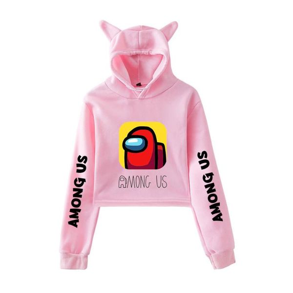 2020 game among us women short hoodies navel hooded cat ears long sleeves street oversized loose hooded hoodie sweatshirts, Black
2020 game among us women short hoodies navel hooded cat ears long sleeves street oversized loose hooded hoodie sweatshirts, Black