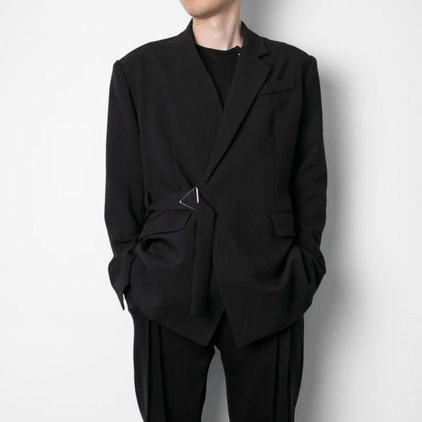 autumn ins net red abstinence series asymmetric collar blazer suit jacket loose irregular suit men, White;black
autumn ins net red abstinence series asymmetric collar blazer suit jacket loose irregular suit men, White;black