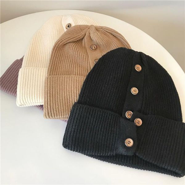 cokk winter hats for women beanies korean wool knitted cap ladies simple warm bonnet gorras hat with button korean style new 201027, Blue;gray
cokk winter hats for women beanies korean wool knitted cap ladies simple warm bonnet gorras hat with button korean style new 201027, Blue;gray