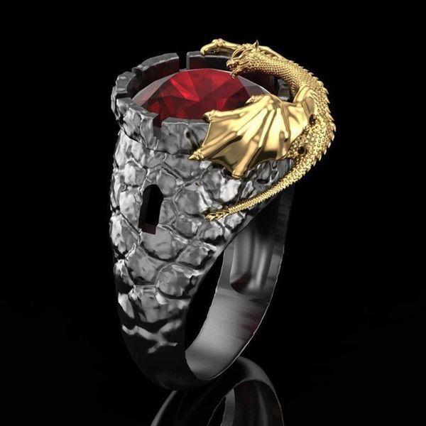 cluster rings fdlk personality domineering dragon ring carbide jewelry men's boyfriend anniversary gift banquet party band size 7-13, Golden;silver
cluster rings fdlk personality domineering dragon ring carbide jewelry men's boyfriend anniversary gift banquet party band size 7-13, Golden;silver