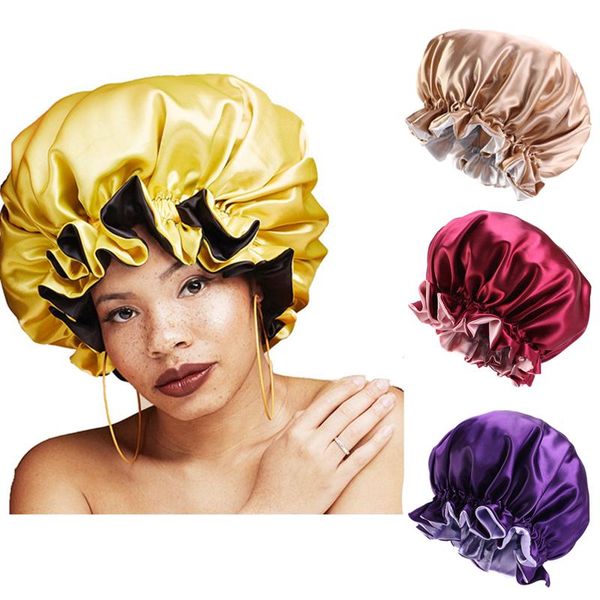 beanie/skull caps wholesale fashion 6 colors satin bonnet ladies elastic sleepcap women double layer nightcap, Blue;gray
beanie/skull caps wholesale fashion 6 colors satin bonnet ladies elastic sleepcap women double layer nightcap, Blue;gray