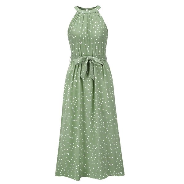 2021 new o-neck polka dot long female high waist sleeveless dress vacation dressed as beach kvbt, Black;gray
2021 new o-neck polka dot long female high waist sleeveless dress vacation dressed as beach kvbt, Black;gray