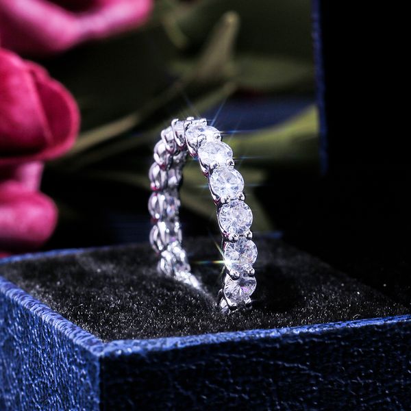 februaryfrost brand hyperbole round finger ring band with full circle zircon stone dazzling women jewelry luxury proposal present rings, Silver
februaryfrost brand hyperbole round finger ring band with full circle zircon stone dazzling women jewelry luxury proposal present rings, Silver
