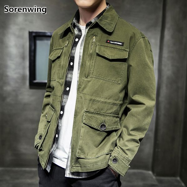 arrival jacket multi pocket fashion motorcycle jackets men's cotton spring autumn cargo coat male outwear kg-1088, Black;brown
arrival jacket multi pocket fashion motorcycle jackets men's cotton spring autumn cargo coat male outwear kg-1088, Black;brown