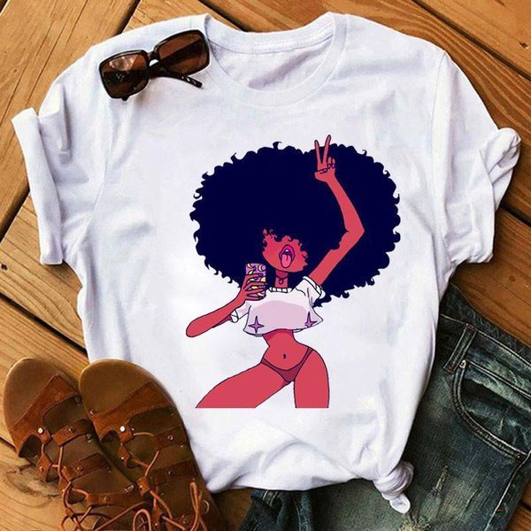 melanin black girl tshirt summer fashion women tshirt cute tee shirts harajuku ullzang female casual t-shirt, White
melanin black girl tshirt summer fashion women tshirt cute tee shirts harajuku ullzang female casual t-shirt, White